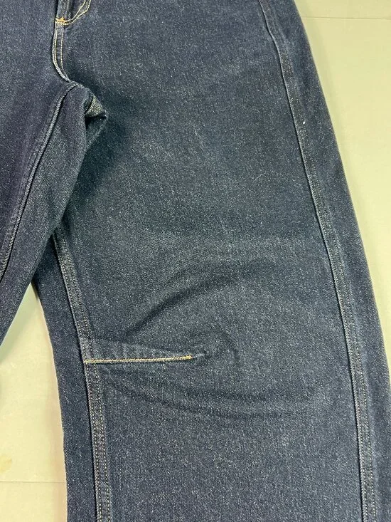 Pistola Jeans Women's 37x25* Beau Seamed Horseshoe Crop Dark Blue Denim Tag 33 - Picture 3 of 16